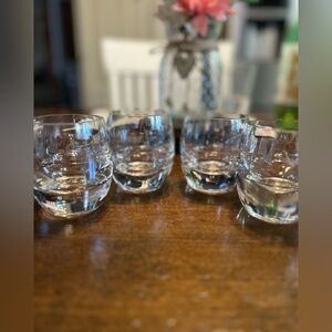 Mikasa Home Accents Glass Solaris Votive Candle Holder Heavy Base Set of 4